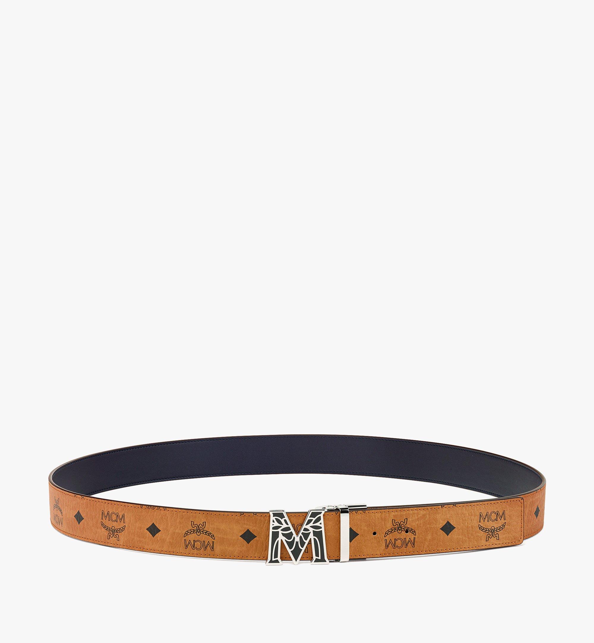 Ceinture réversible Claus avec boucle M à lauriers en époxyde 3,8 cm en Visetos 1